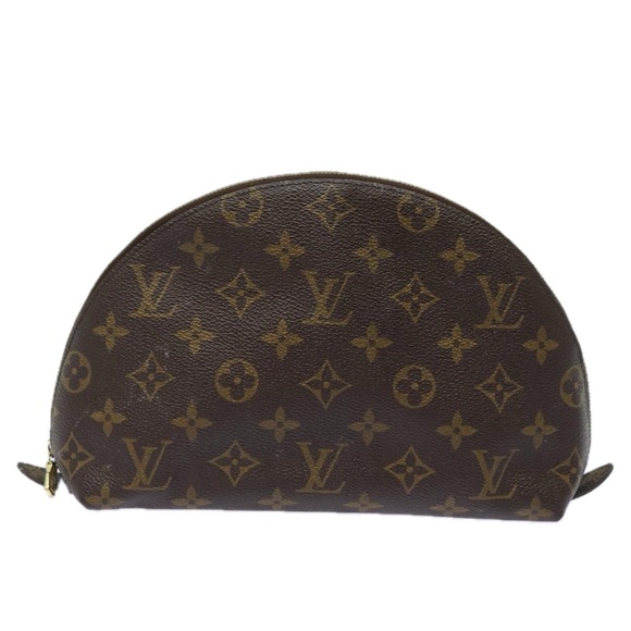 LOUIS VUITTON Monogram Trousse Demi Ronde Cosmetic Pouch M47520 LV Auth 81232 - Picture 13 of 16